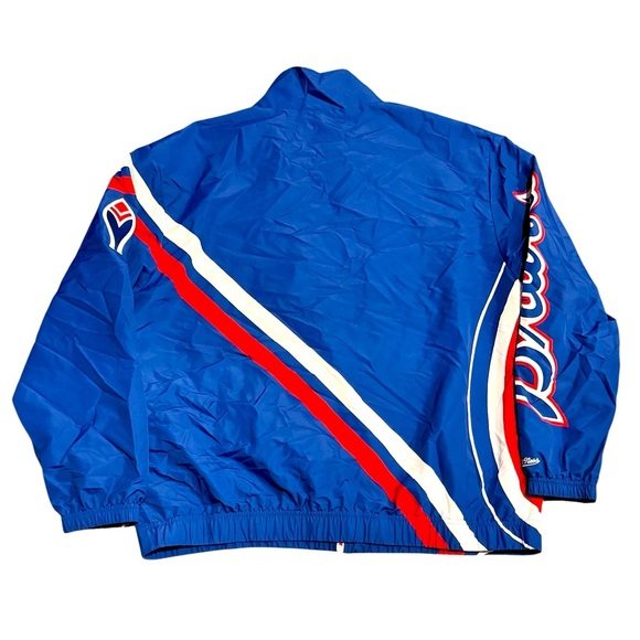 Mitchell & Ness Men’s 3XL Atlanta Braves MLB Windbreaker Jacket – Navy/Red Team - Picture 3 of 10